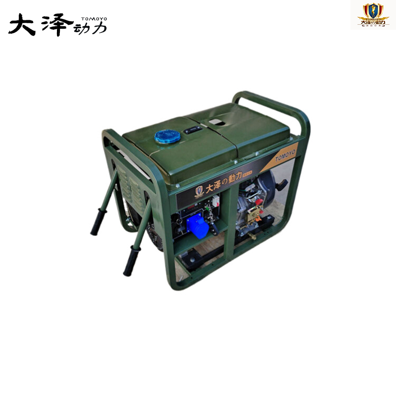 大泽动力 平原正常型号5-8KVA开架柴油发电机