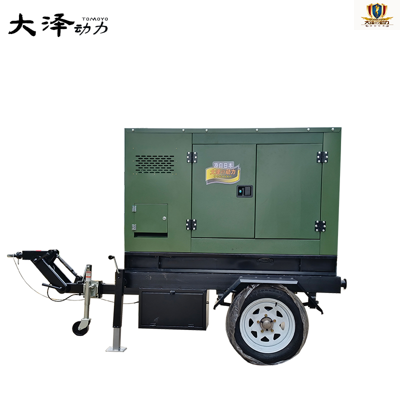 大泽动力 平原正常型号20-50KW高速拖车式柴油发电机普通型号