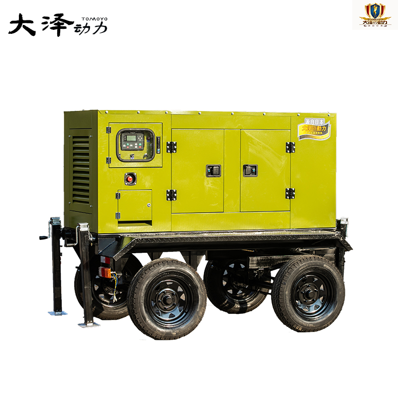 大泽动力 平原正常型号75kw-300kw柴油发电机普通拖车