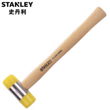 STANLEY史丹利 橡皮锤子木柄安装锤