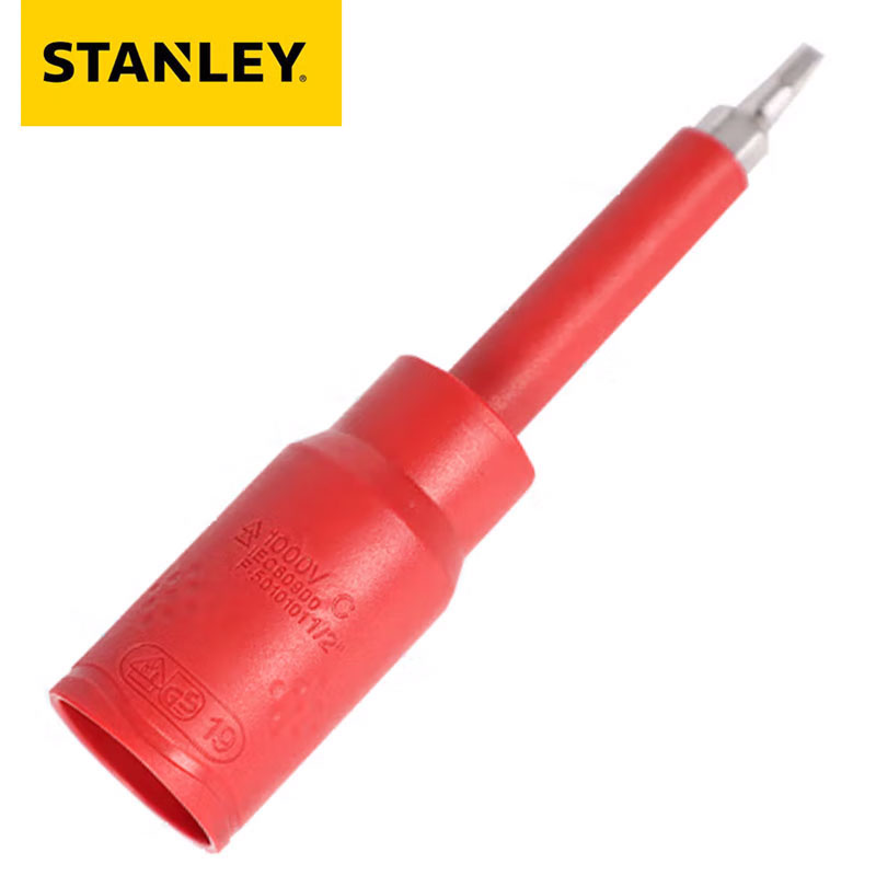 STANLEY史丹利  1/2'' 绝缘公制旋具套筒 电工耐高压