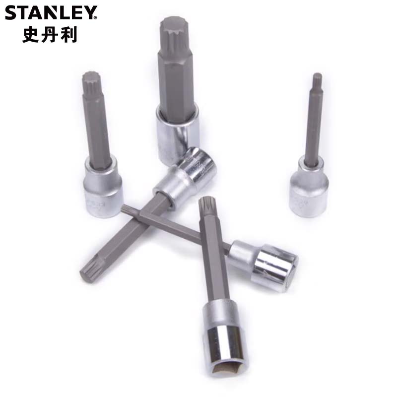 STANLEY史丹利 12.5MM系列100mm长12角旋具套筒