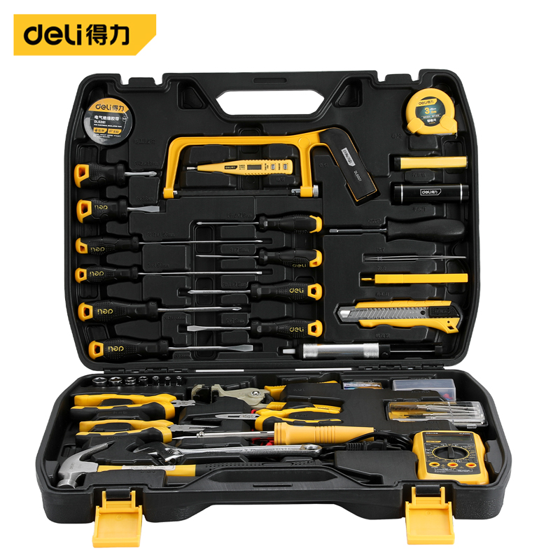 得力（deli） 手动工具大全扳手钳子卷尺电工帆布包