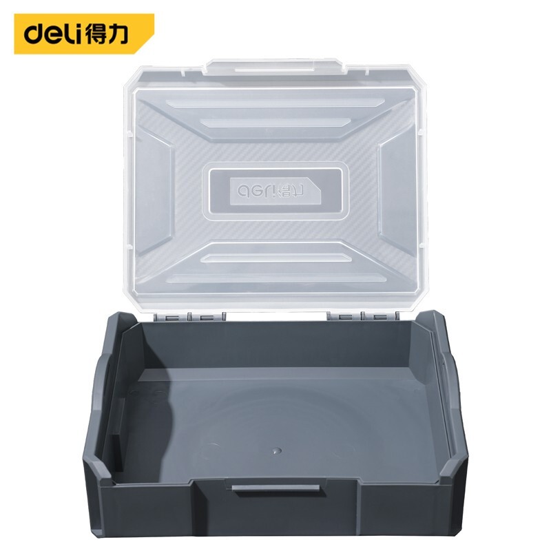 得力（deli） 电子元件分格箱小型螺丝储物工具收纳箱