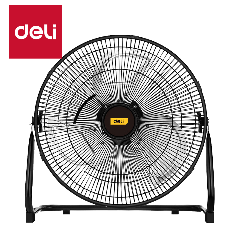 得力（deli） 工业电风扇强力台式趴地扇