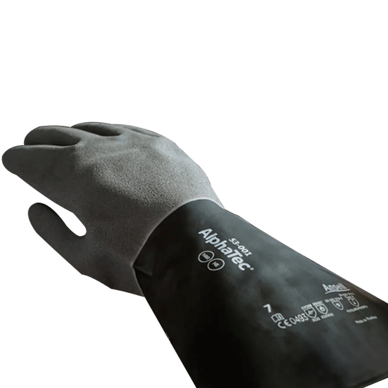 安思尔 Alpha Tec 丁腈+氯丁橡胶多层复合防化手套 53001